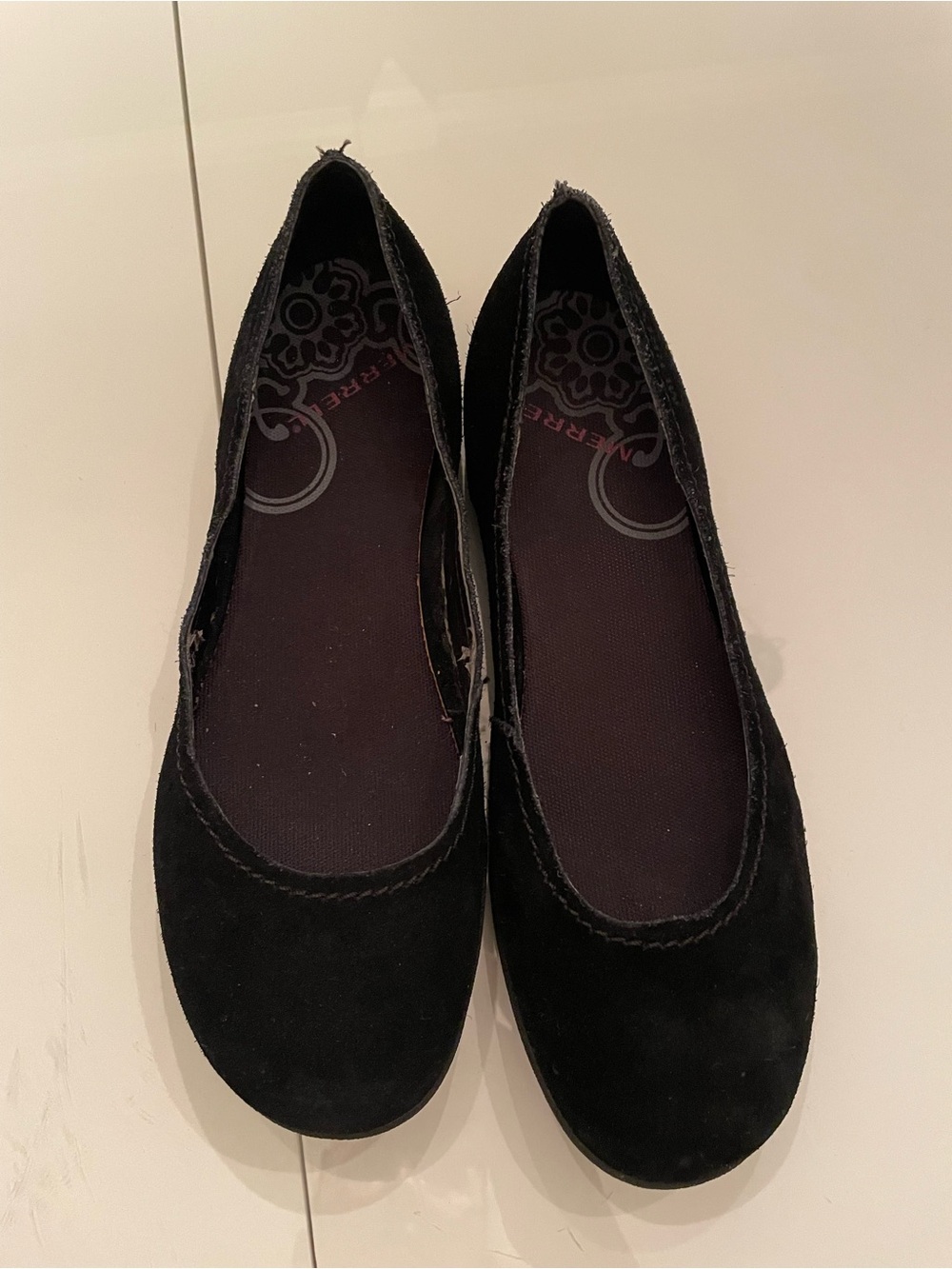 Merrell Black Suede Women's Ballet Flats